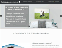 Tablet Screenshot of fotocuadros.com.ar